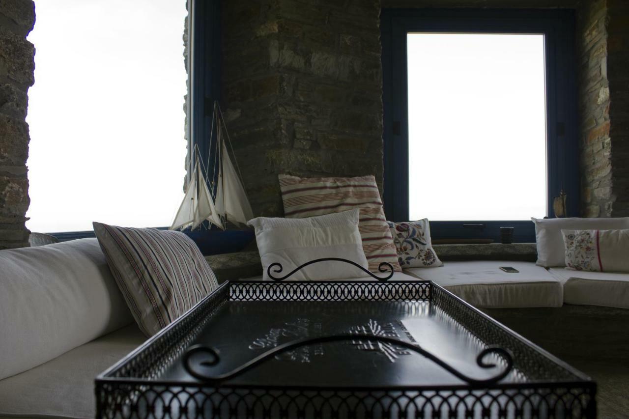 Bioclimatic Stone Built Villa Kastriani Экстерьер фото